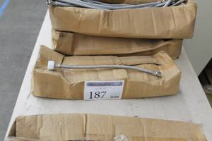 lot 187 image: Lot of (Approximately 25) Calflex M-Series Toilet Connector 38in. Comp. x 78in. BC 16in. M716B