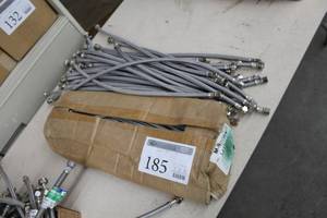 lot 185 image: Lot of (Approximately 50) Calflex M-Series Faucet Connectors 38in. Comp. x 12in. IP 20in. M120B