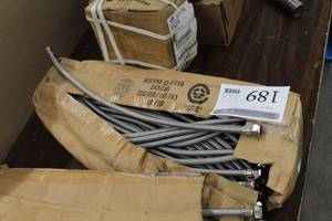 lot 189 image: Lot of (Approximately 50) Calflex M-Series Faucet Connectors 38in. Comp. x 12in. IP 24in. M124B