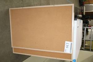 lot 139 image: Lot of (2) Wood Frame Wall-Mount Cork Boards
