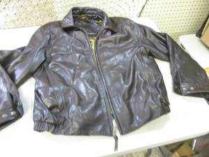 Brown Leather Jacket Size Large  CS...