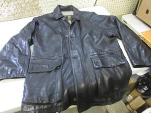 Loro Piana Leather Coat with Cashme...