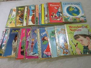 25 Vintage Little Gold Books from 1...