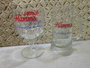Vintage Hamms Beer Glass and Mug  ...