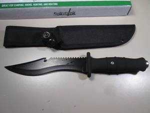 12 Survivor Knife with Sheath New ...