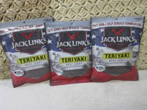 3 Bags of Jack Links Teriyaki Beef ...