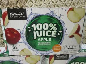 3 Boxes of 100% Juice Apple 10 Pouc...