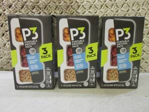 3 Boxes of P3 Portable Protein Snac...