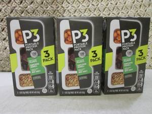 3 Boxes of P3 Portable Protein Snac...