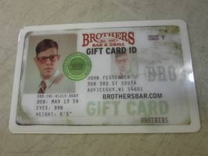 Brothers Bar & Grill $25 Gift Card ...