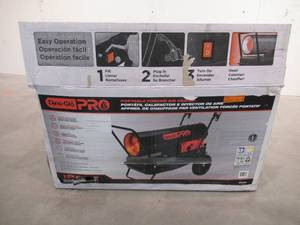 lot 3 image: Dyna-Glo Pro 135K BTU Forced-Air Kerosene Portable Heater KFA135H
