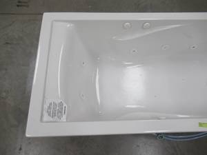 lot 13 image: American Standard EverClean 6 ft. x 36 in. Reversible Drain Whirlpool Tub in White 7236LC.020