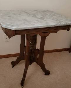 lot 61 image: Marble Top East Lake Table
