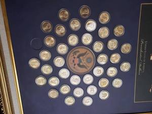 lot 119 image: Complete Set of 39 Presidential Dollars