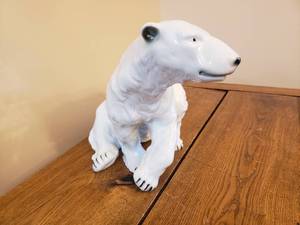 lot 120 image: Large Czech Royal Dux Polar Bear