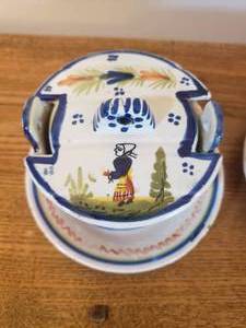 lot 139 image: Quimper Butter Covered Dish Collection