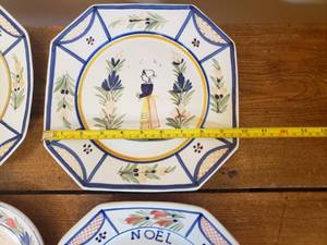 lot 144 image: Quimper Salad Plate Collection