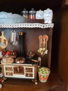 lot 168 image: Miniature Doll House Kitchen Collection