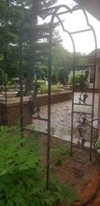 lot 43 image: Lovely Outdoor Garden Arch Trellis with Grapevine Design (b)