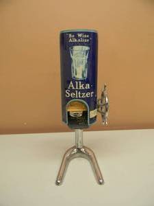 lot 6 image: Vintage Alka-Seltzer Counter Top Dispenser - RARE AWESOME PIECE - NICE - SEE PICTURES