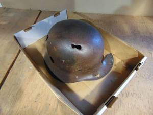 lot 17 image: Vintage Metal Helmet