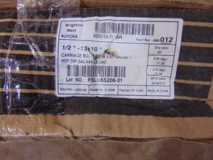 lot 90 image: Lot of Carriage Bolts