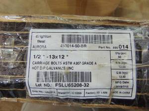 lot 91 image: Lot of Carriage Bolts