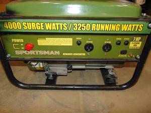 lot 139 image: Sportsman 4000 Watt Generator