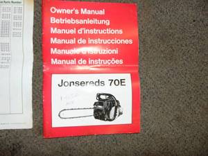 lot 145 image: Johnsered 70E Chainsaw