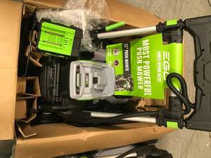 LOT WITH EGO 21 in. 56V Lithium-Ion Cordless Electric Walk Behind Push Mower, 5.0 Ah Battery and Charger Included SEE PICS