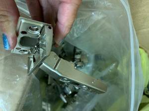 BOX OF ASSORTED CABINET HINGES