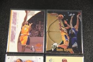lot 5 image: Kobe Bryant Basketball Card Lot  4 Cards