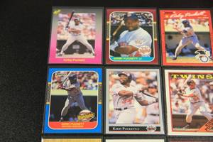 lot 13 image: Kirby Puckett Baseball Card Lot  16 Cards