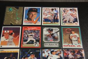 lot 39 image: Cal Ripken Jr Baseball Card Lot  16 Cards