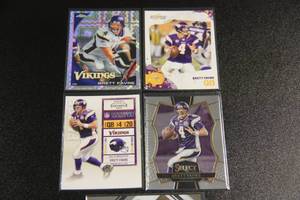 lot 58 image: Minnesota Vikings Brett Favre Football Card Lot  5 Cards