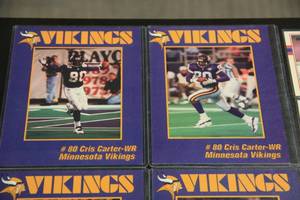 lot 60 image: Cris Carter 1996 SGA Card Set 5400 and 8 Card Lot  12 Cards