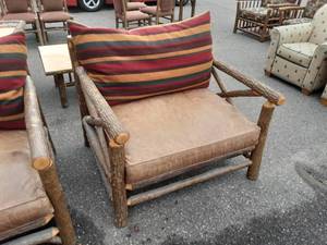 lot 11 image: Old Hickory Big Ranch Chair OH-BR234 ($1863.00)