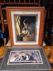 lot 32 image: Karen Noles 31x38 & 36x23 Collectors Snow