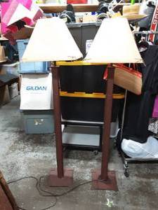 lot 36 image: 2-Metal Floor Lamps 5