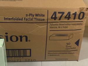 lot 64 image: Facial Tissues