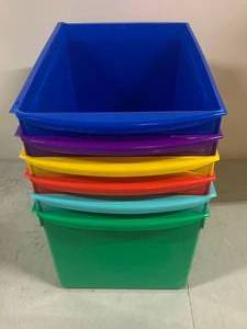 lot 93 image: Colored Book Bins