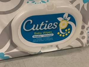 lot 91 image: Cuties Baby Wipes