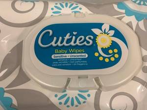lot 90 image: Cuties Baby Wipes