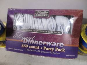 lot 25 image: Plastic Cutlery & Mac and Cheese