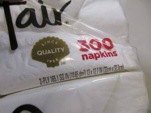 lot 136 image: VanityFair Napkins