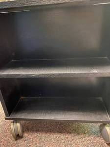 Black Wheeled TV Stand