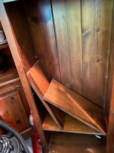 Brown Cupboard with 3  removable Shelves