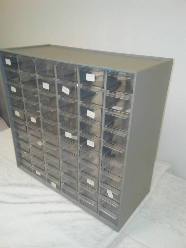 lot 11 image: 60 drawer storage container