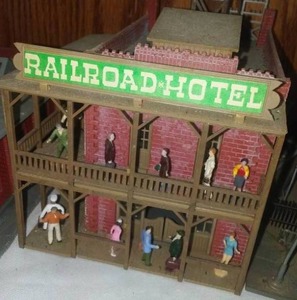 lot 48 image: 5 Model Railroading Buildings.