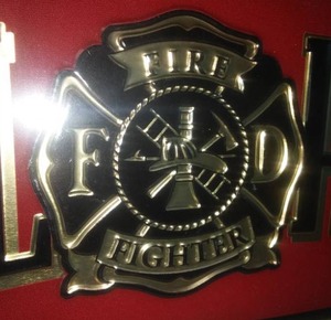 lot 61 image: Fire Fighter Real Heroes Dont Wear Capes - Proceeds to Firefighters